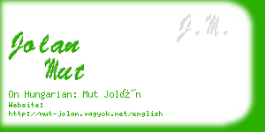 jolan mut business card